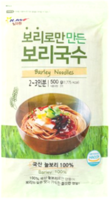 효자원 보리로만 만든 보리국수, 500g, 7개
