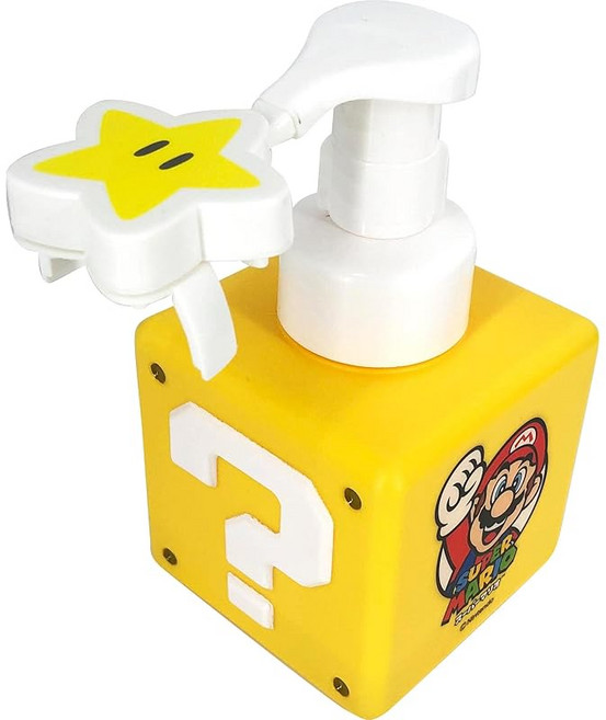일본 슈퍼 마리오 폼 타입 비누 디스펜서 핸드워시 디스펜서 500ml, 상세페이지 참조, 1개