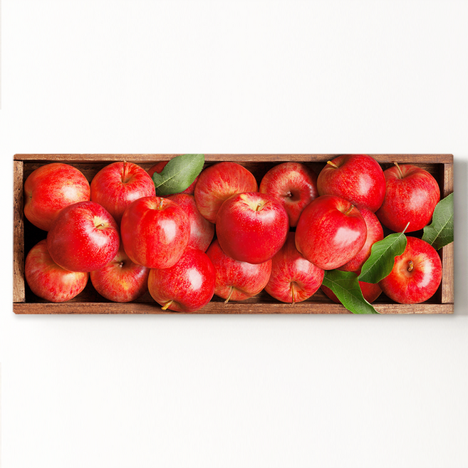 돈들어오는 금전운 사과 그림 와이드 인테리어 액자 개업 부모님 집들이 선물, 2. 빨간 사과상자 와이드