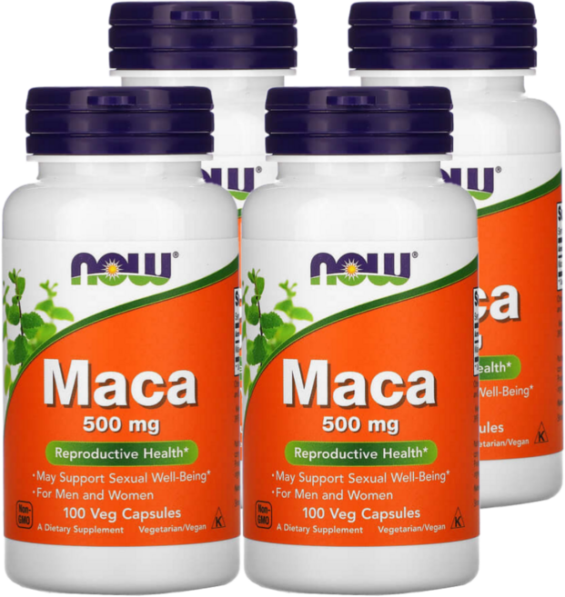 나우푸드 마카 남성갱년기 호르몬 500mg 100정 4개