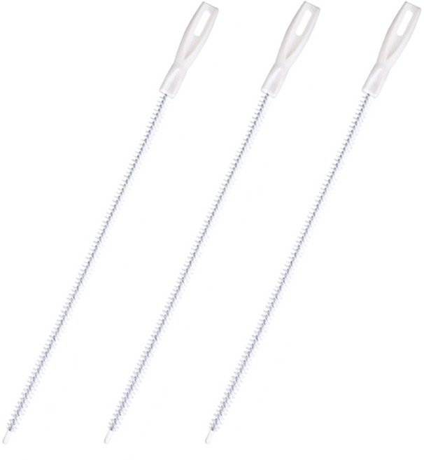 화장실 욕실 배관청소솔 세면대 싱크대 배관 틈새 솔, 2개, 화이트