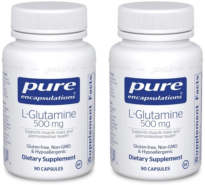 퓨어인캡슐레이션 L-글루타민 500mg 캡슐, 90정, 2개 - 쿠팡