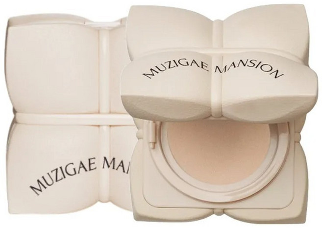 MUZIGAE MANSION 美肌綁繩持久水光氣墊粉餅 1殼1蕊, 米 N22, 1個