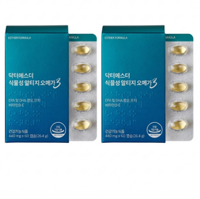 에스더포뮬러 닥터에스더 식물성 알티지 오메가3 여에스더 오메가 3박스, 120정, 4세트