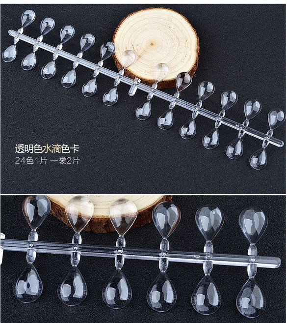 美甲色卡 1個, 水滴款