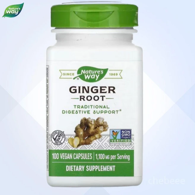 네이처스웨이 진저 루트 생강 뿌리 550mg 100캡슐 Ginger, 100정, 1개 - 쿠팡