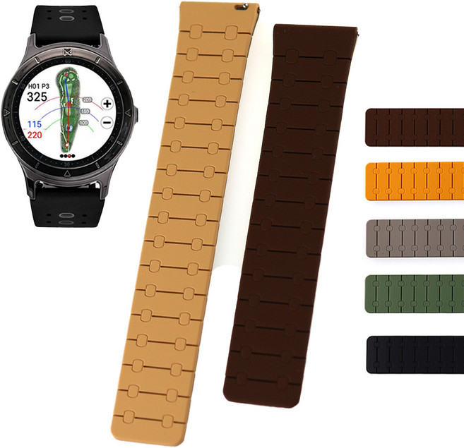 마이캐디 M1 골프워치 실리콘 마그네틱 스트랩 호환밴드, 02 MA2GU2GR22 그레이, 1개