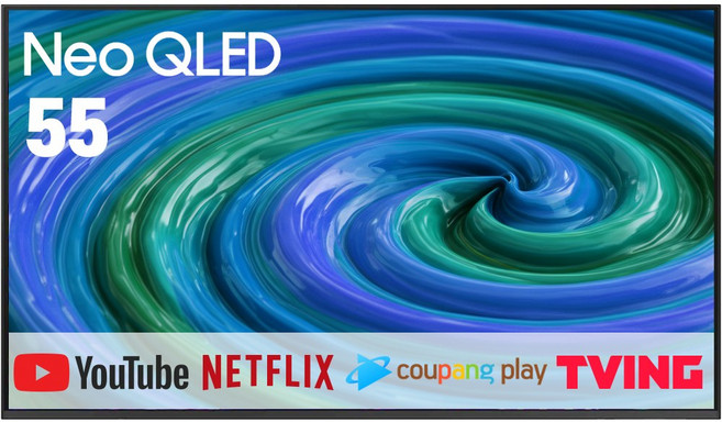 삼성전자 55인치 25년형 NEO QLED 슬림베젤 네오 큐엘이디 4K UHD 스마트 TV 55QN70F, 고객직접설치, 스탠드형, 138CM(55인치)