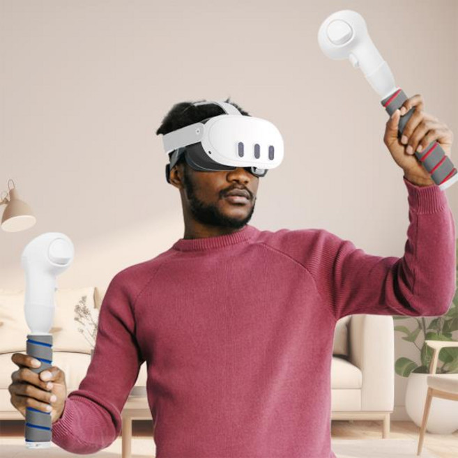 VR 핸들 부착 액세서리 그립 비트 세이버 고릴라 태그 메타 퀘스트 3 컨트롤러용, 01 China Mainland