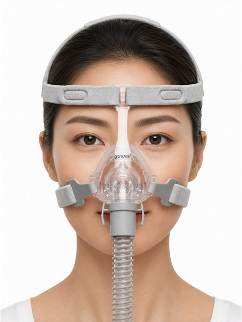 웰큐브 양압기 마스크 YN-02 (이마 지지대) CPAP 수면무호흡 호흡치료 마스크 실리콘쿠션 S, 1개