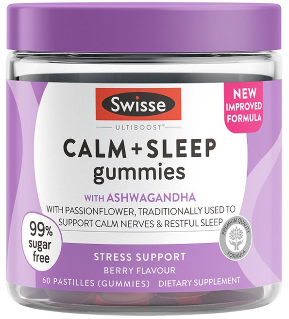Swisse Ultiboost 極致能量 + 助眠軟糖, 1個, 60錠