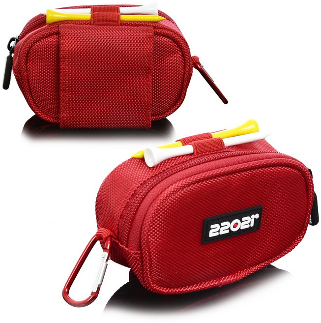 2202i 벨트형 다용도 골프볼파우치 골프공주머니, 02볼주머니_레드, 1개
