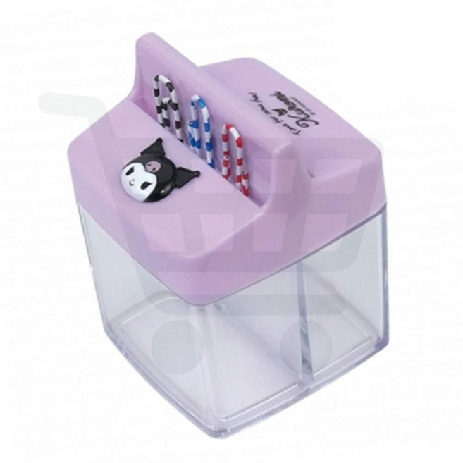 사각자석크립통 바이하츠 산리오 캐릭터 마그넷 클립 사무실 정리용품 보관함 케이스 책상