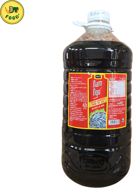 베트남 친수 남늑 피쉬소스 NUOC MAM NAM NGU 4.8l, 1개