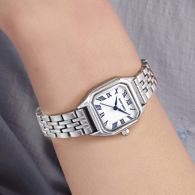 [세인트스코트] 클래식 앙코르 스퀘어 메탈 시계 + 쇼핑백 / ST1100