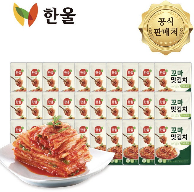 한울 편의점 꼬마김치 맛김치, 30개, 80g