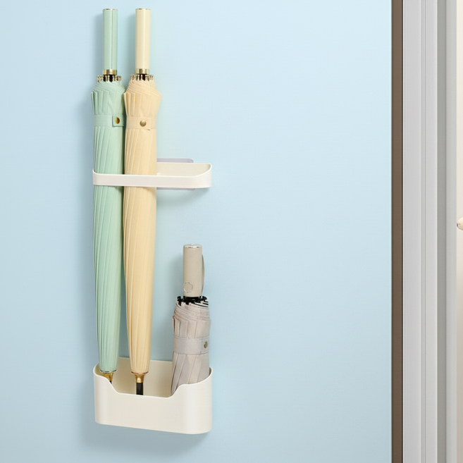 아미도스 강력홀딩 접착식 무타공 우산걸이, 화이트, 1개