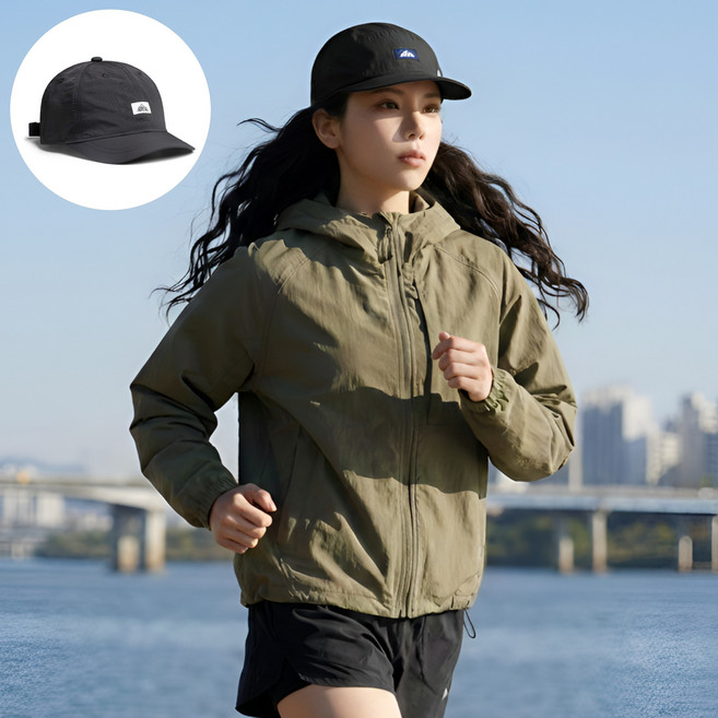 루이블룸 러닝 모자 런닝 캡모자 러닝캡 남녀공용, 맷블랙, 1개