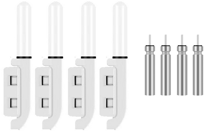 더놀자 원투 입질 감지기 배터리 세트, 4개