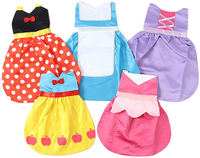 아동 성인 심플 공주 앞치마 5종 엄마랑 역할놀이 어린이집 선생님