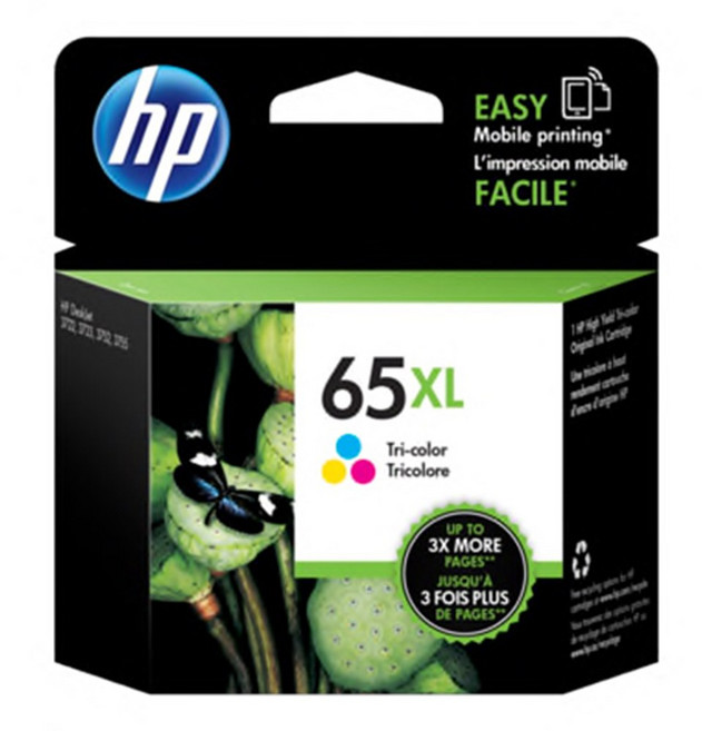 HP 65XL 原廠墨水匣 N9K03AA N9K04AA 黑色 彩色 高印量, 1個