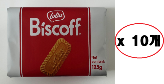 로투스 비스코프 비스켓, 10개, 125g