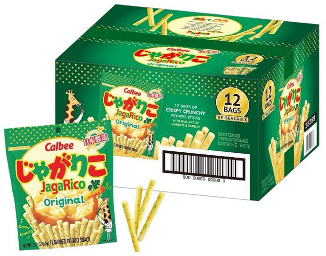 Calbee卡樂比 JagaRico原味薯條60公克 X 12入 COSTCO代購, 1個