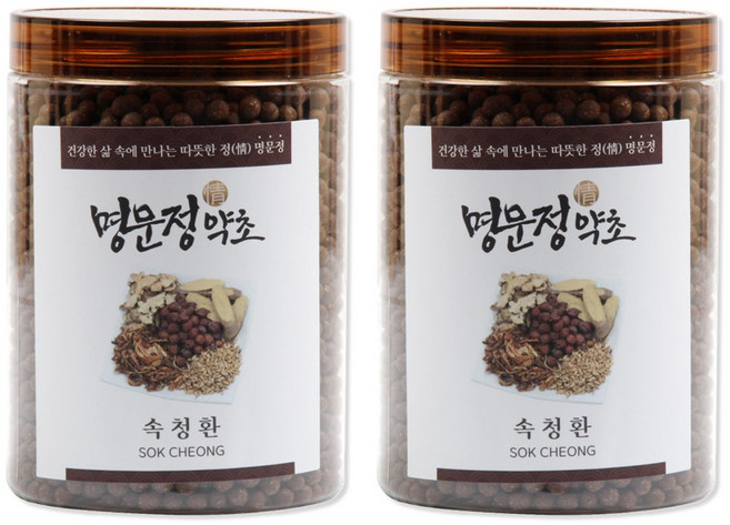명문정약초 속청환 (국산 산사나무열매), 400g, 2개
