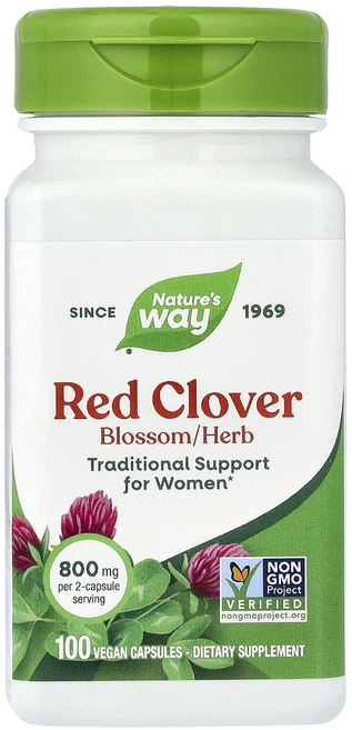 헁복하고 건강하세요 Nature's Way 붉은 토끼풀 베지 캡슐 100정(캡슐 1정당 400mg) 늘 챙기셔야합니다 - 쿠팡