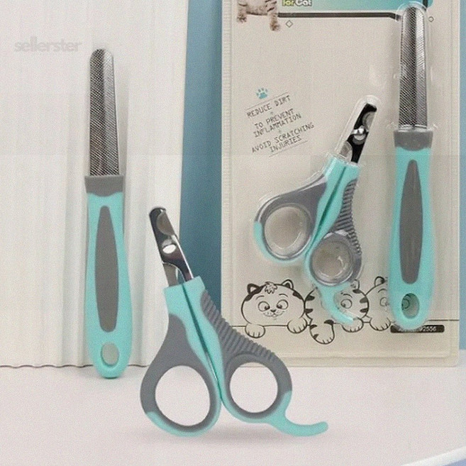 고양이발톱깎이 발톱깎이 파일 세트