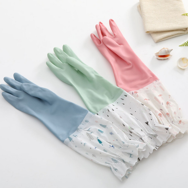 기모고무장갑 밴드형 3색세트, 1세트, 중(M), 혼합