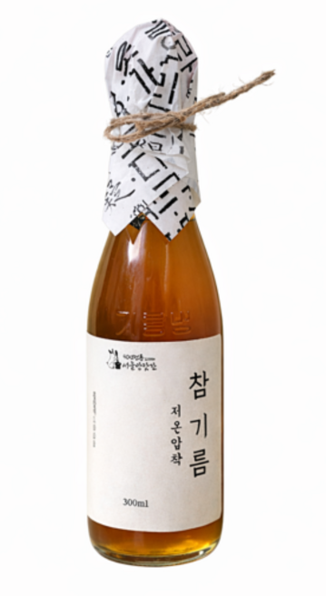 2대째서울방앗간 저온압착 당일착유 통참깨100% 방앗간 참기름 300ml 1개
