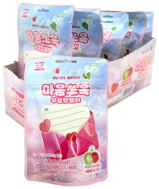서주 마음쏘옥 무설탕 젤리, 20개, 42g