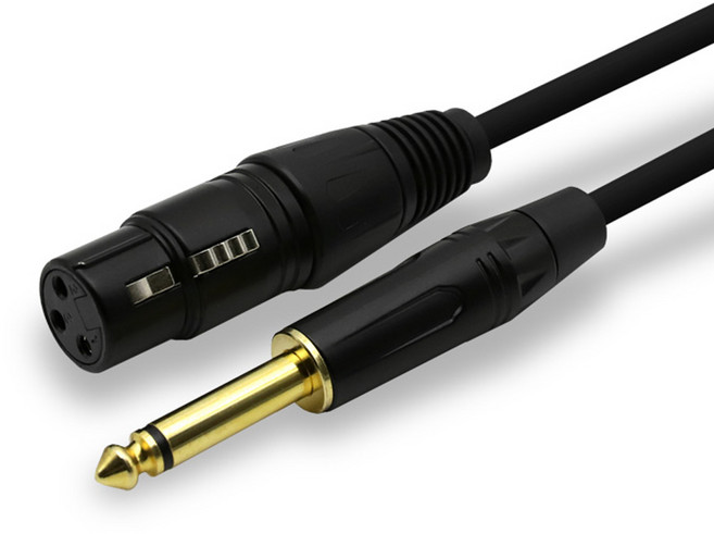 XLR 캐논 F to 5.5 모노 마이크 케이블 5M CM-5MXF05, 1개