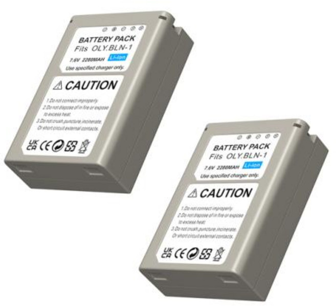 2280mAh BLN-1 BLN 1 PS-BLN1 카메라 배터리 듀얼 USB 충전기 올림푸스 OM-D E-M1 Mark II E-M5 EM1 EM5 PENF EP5, 02 2 pcs battery, 2) 2PCS Battery