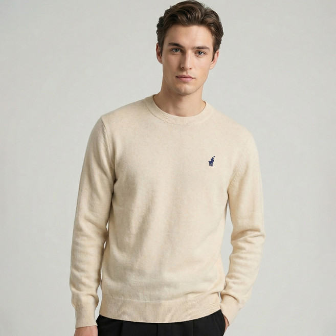 KPL 남성 라운드넥 클래식 소프트 터치 풀오버 니트 스웨터 티셔츠 R-1003