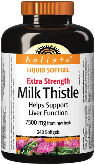 홀리스타 엑스트라 스트렝스 밀크시슬 240 소프트젤 캐나다 코스트코, 1개, 240정