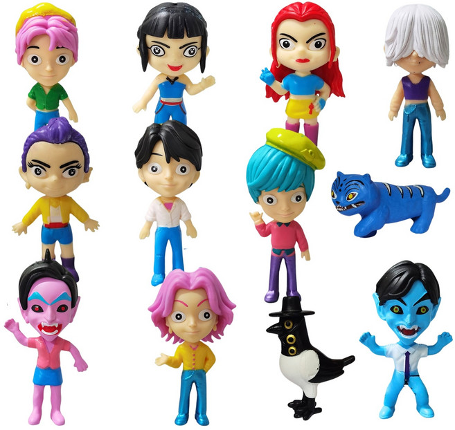 케이팝 데몬 헌터스 피규어 헌트릭스 사자보이즈 케데몬피규어, 12개