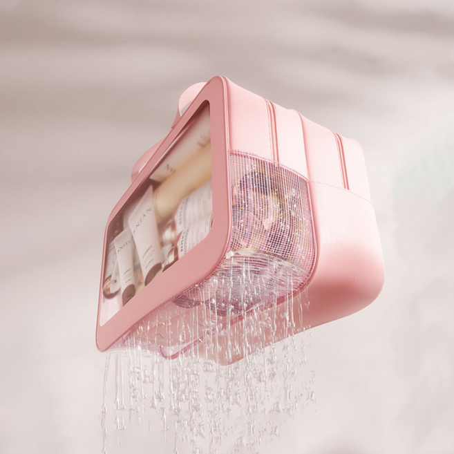 리비움 습식건식 방수 목욕 수영가방, 블랙대형