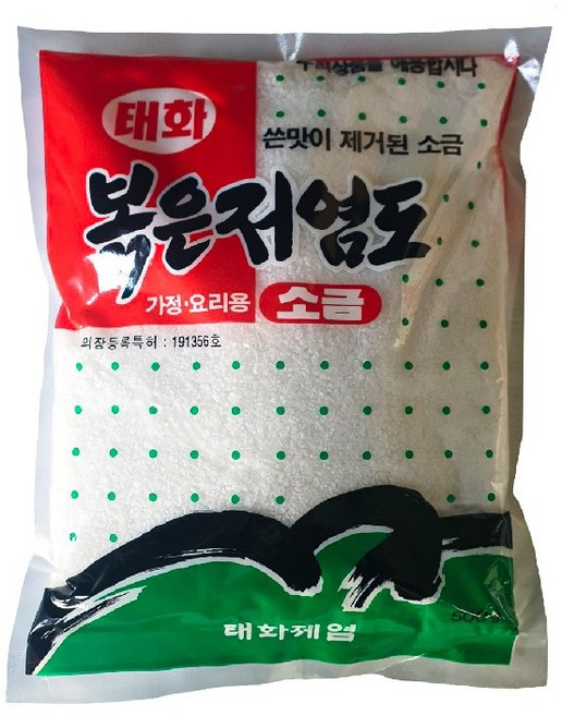 [태화제염]볶은저염도소금, 500g, 1개