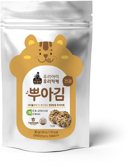 좋은원초김박향희김뿌김견과30g×4, 4개