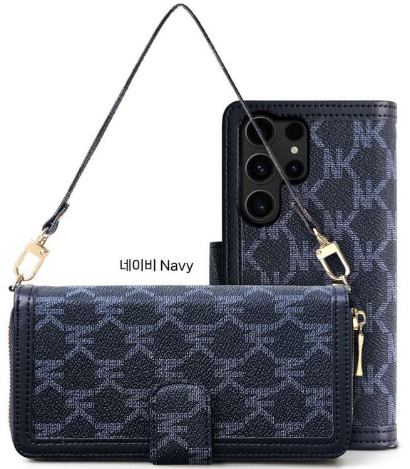 NK 니켈 지갑 핸드백 지퍼 카드 지폐 수납 다이어리 스트랩 케이스