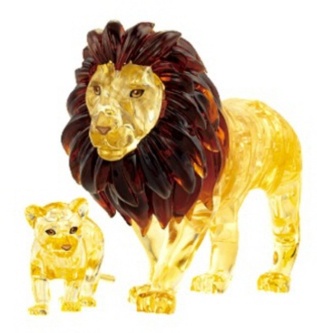 제루엘 사자 가족 동물 48피스 3D입체 크리스탈퍼즐 CP901792, 1개
