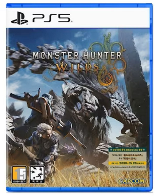 플레이스테이션 몬스터헌터 와일즈, 중고상품 / 시디 케이스 깨끗합니다.