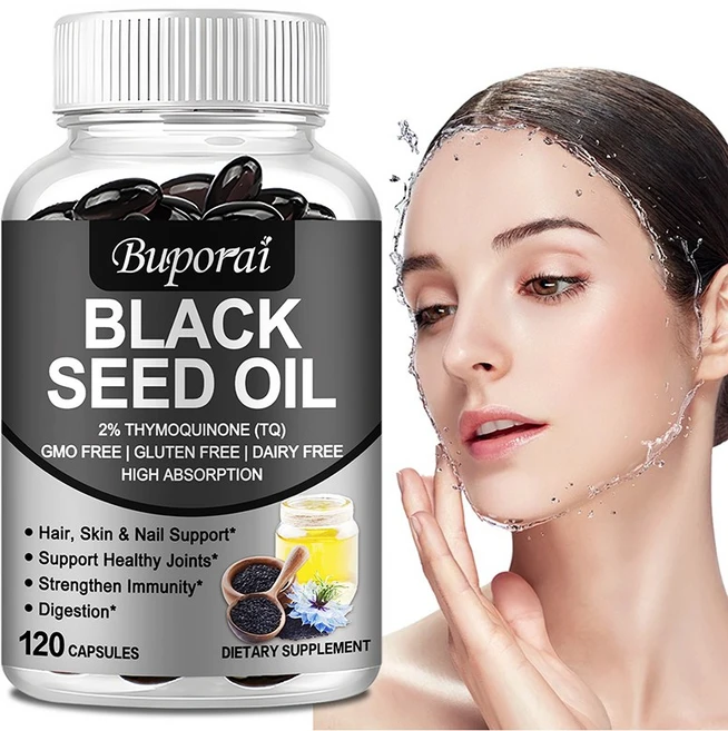블랙 시드 오일 캡슐 강력 냉압착 티모퀴논 2% 100% 터키산 블랙 커민 니겔라 사티바 씨드 오일 유기농 BSO 액상 블랙 시드 120정 캡슐당 500mg, 2개, 60정 - 쿠팡
