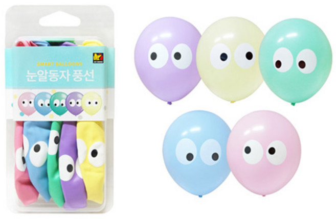 케이스풍선 30.5cm 눈알동자(5입), 1개