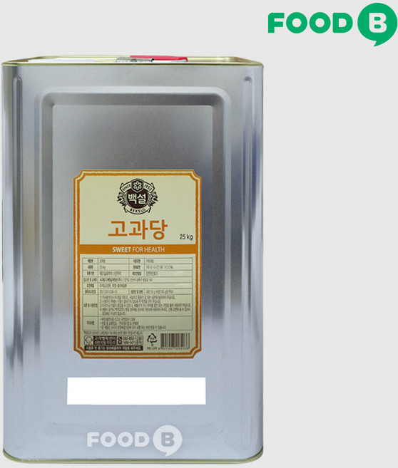 백설 고과당, 25kg, 1개