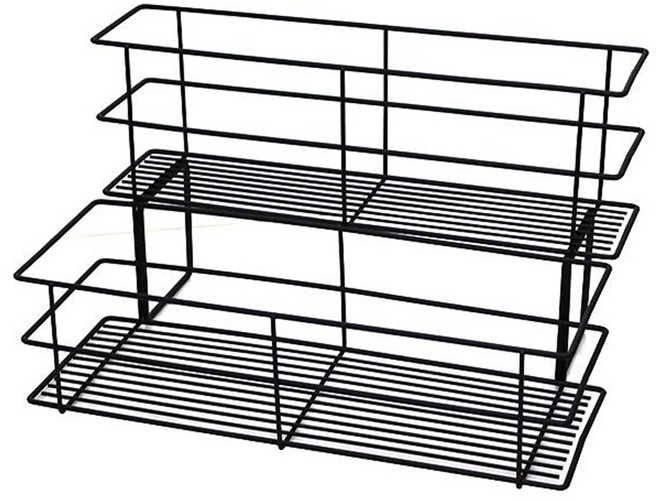 카페 시럽 소스 디스펜서 2단 진열대 정리대, 단품, 1개