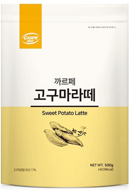 까르페 고구마라떼 파우더 500g, 1개, 1개입