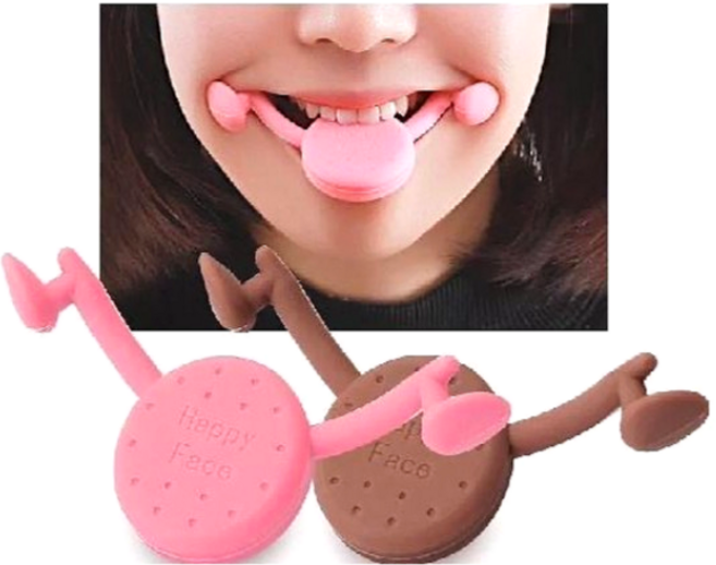 [2종] 엘리야 예쁜 얼굴 미소 교정기 리프팅 비대칭 입꼬리 올리기 소프트 하드 승무원 아나운서 면접 스마일 발음 셀프 교정, 1개, 브라운 (하드)